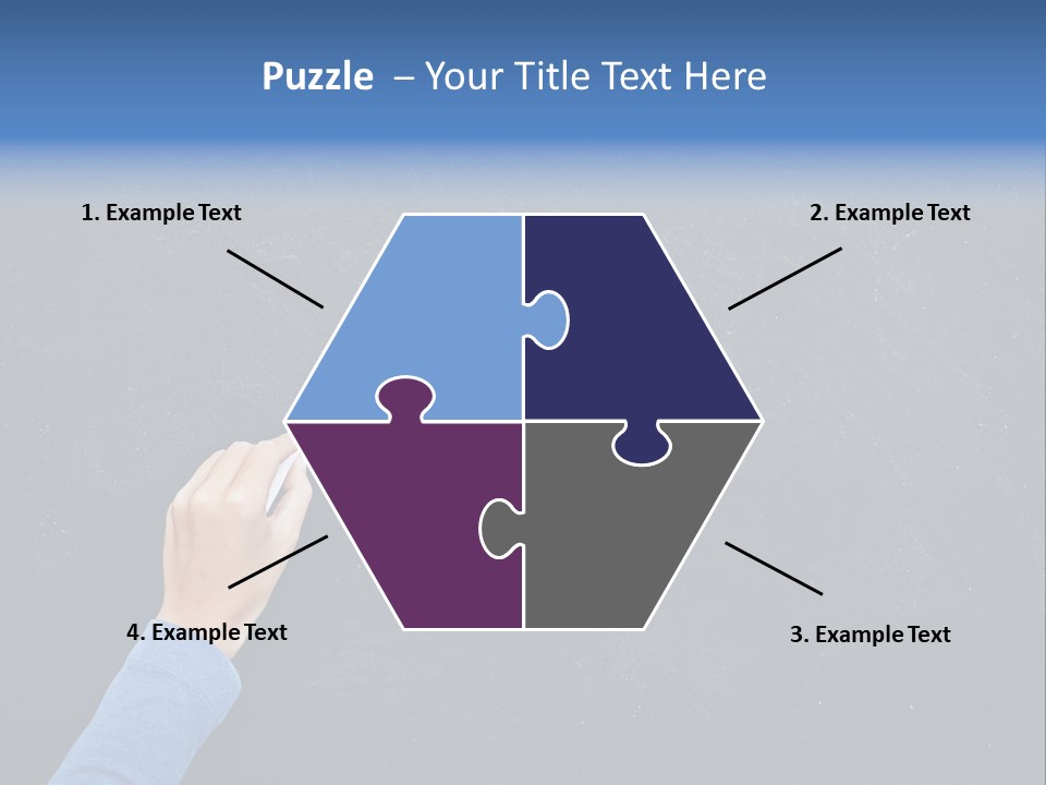 Handwriting Work Arm PowerPoint Template