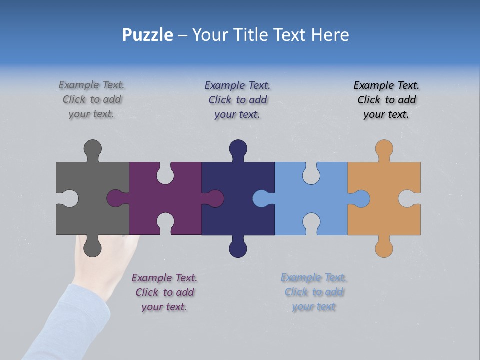 Handwriting Work Arm PowerPoint Template