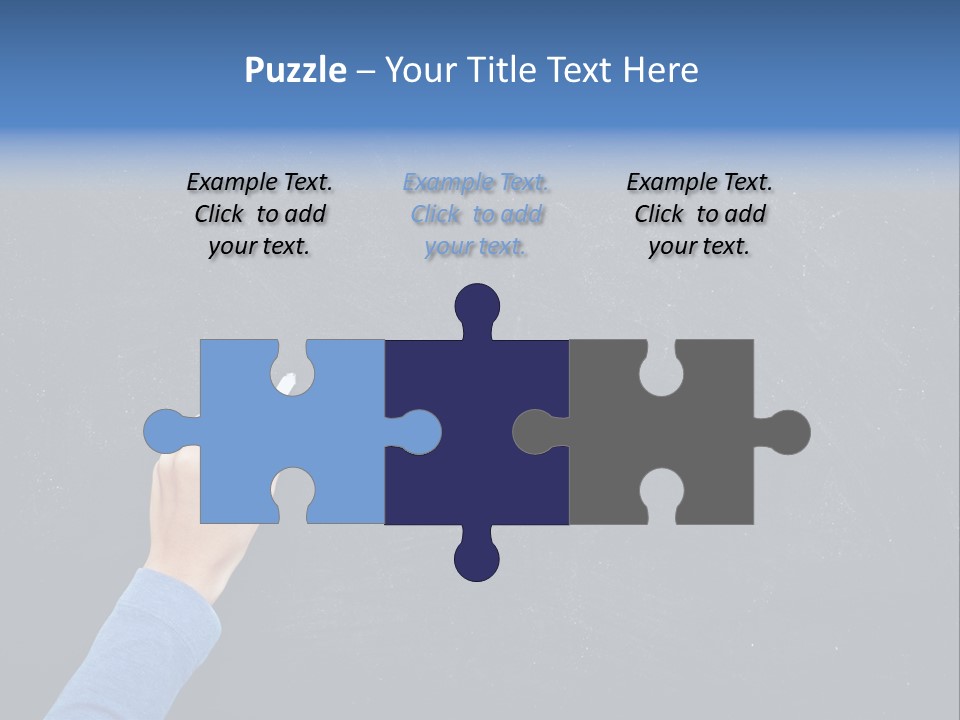 Handwriting Work Arm PowerPoint Template