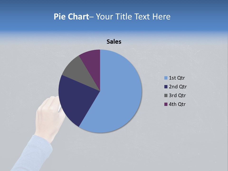 Handwriting Work Arm PowerPoint Template