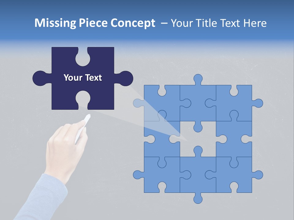 Handwriting Work Arm PowerPoint Template