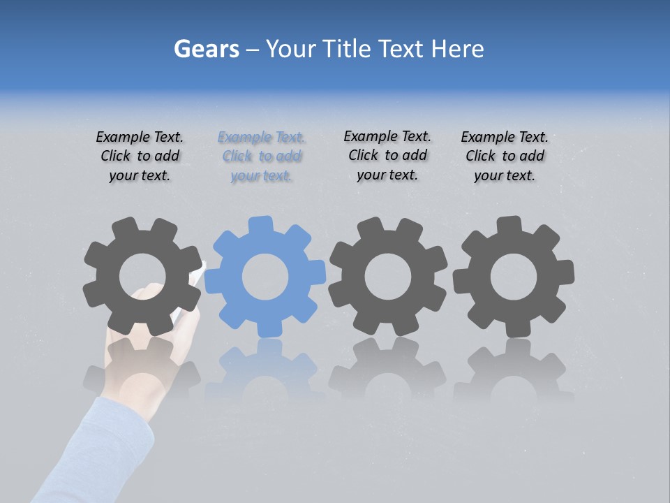 Handwriting Work Arm PowerPoint Template