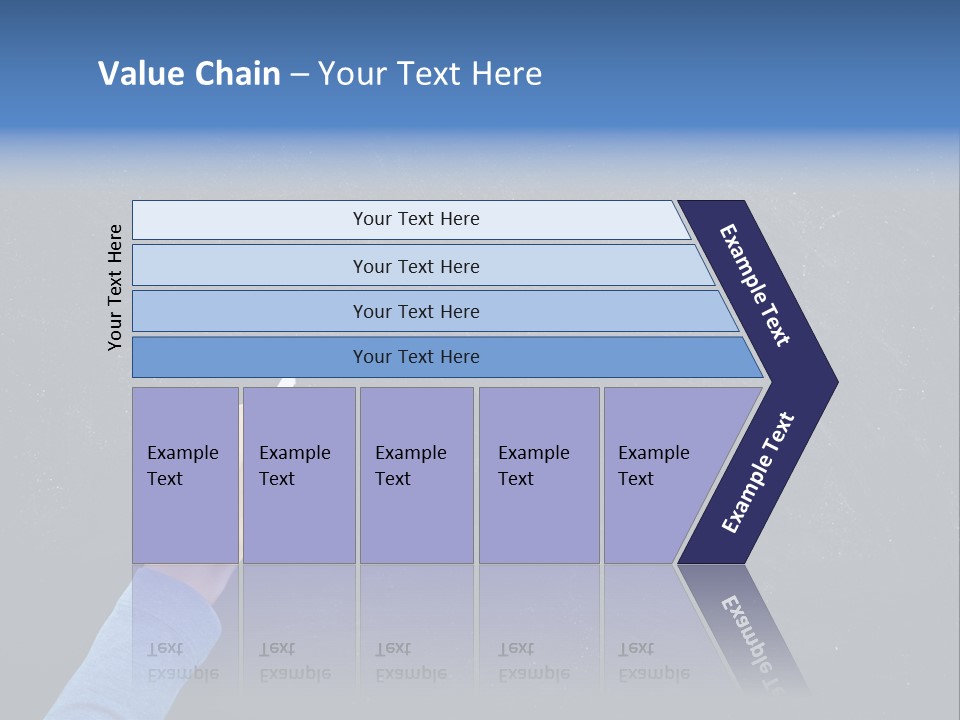 Handwriting Work Arm PowerPoint Template