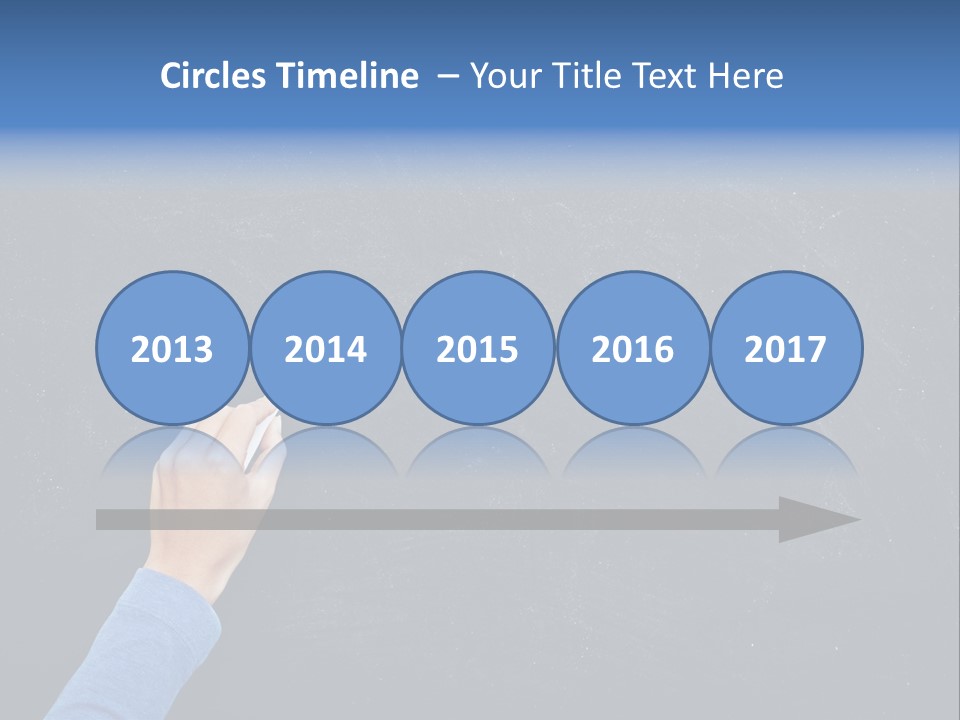 Handwriting Work Arm PowerPoint Template