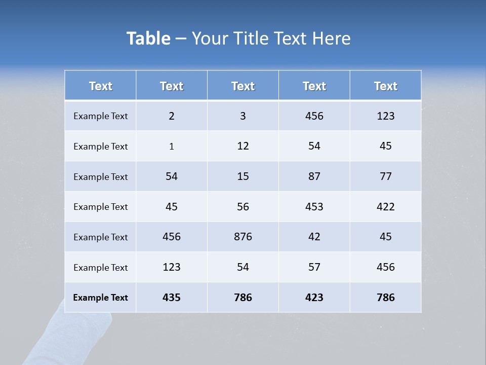 Handwriting Work Arm PowerPoint Template