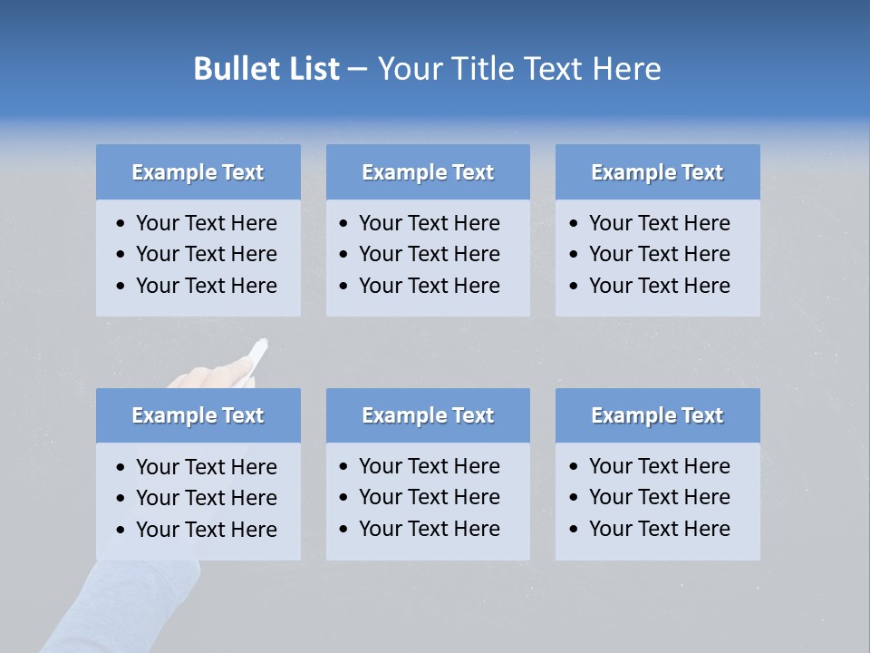Handwriting Work Arm PowerPoint Template