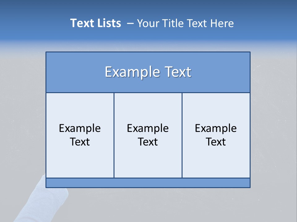 Handwriting Work Arm PowerPoint Template