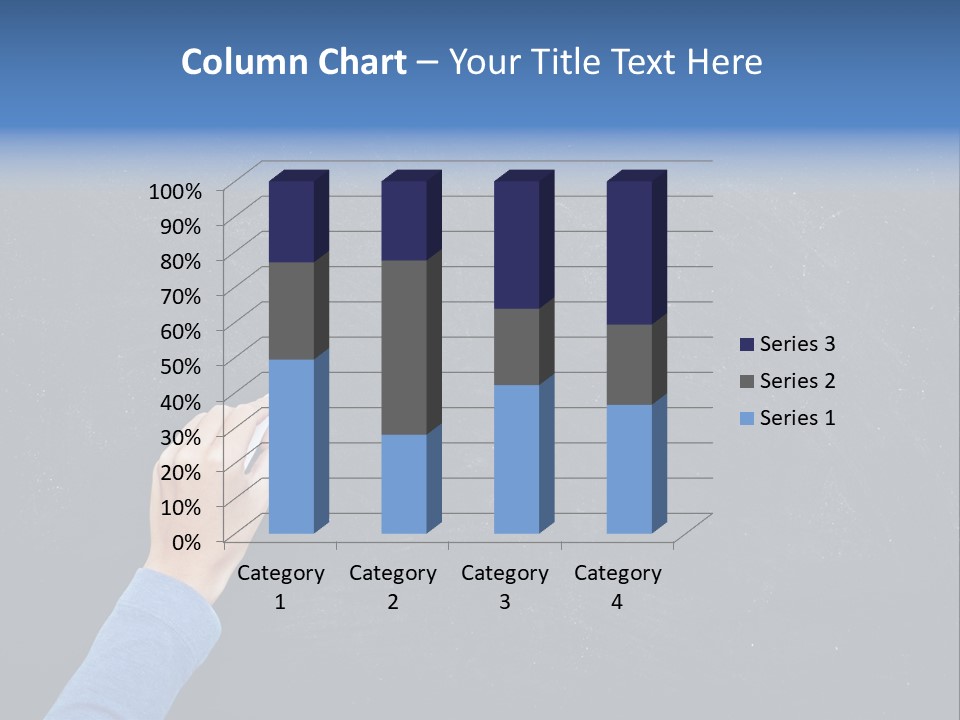 Handwriting Work Arm PowerPoint Template