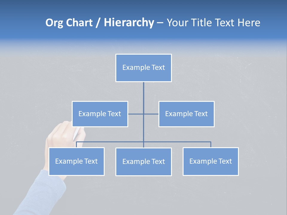 Handwriting Work Arm PowerPoint Template
