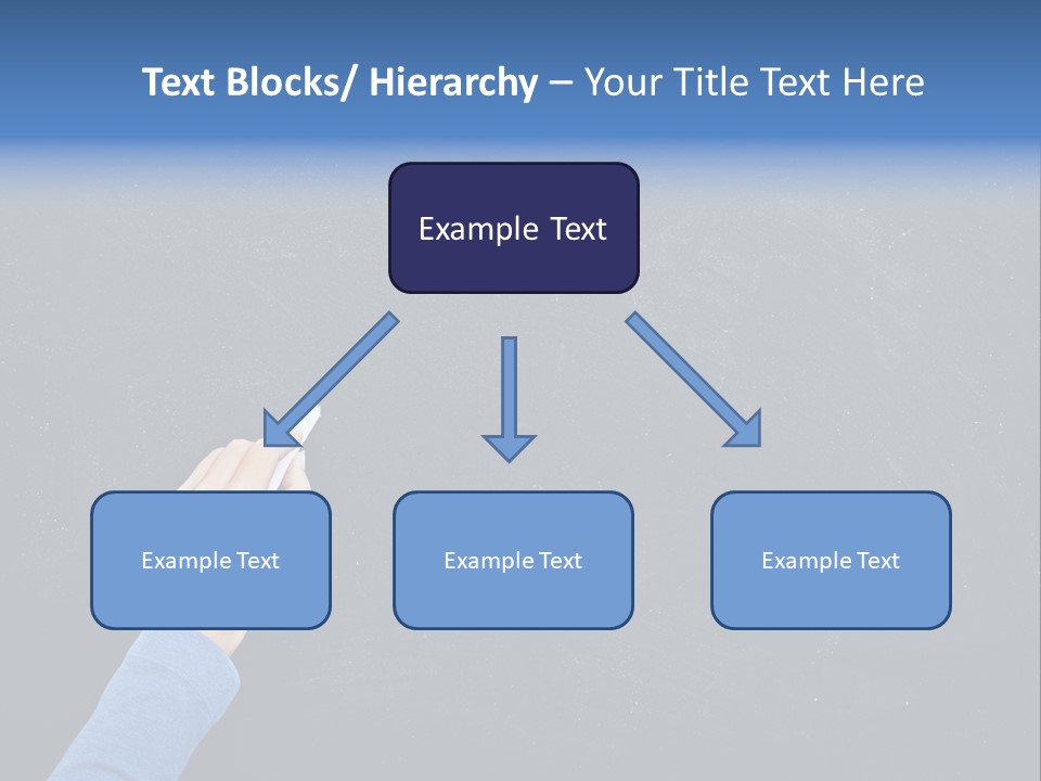 Handwriting Work Arm PowerPoint Template
