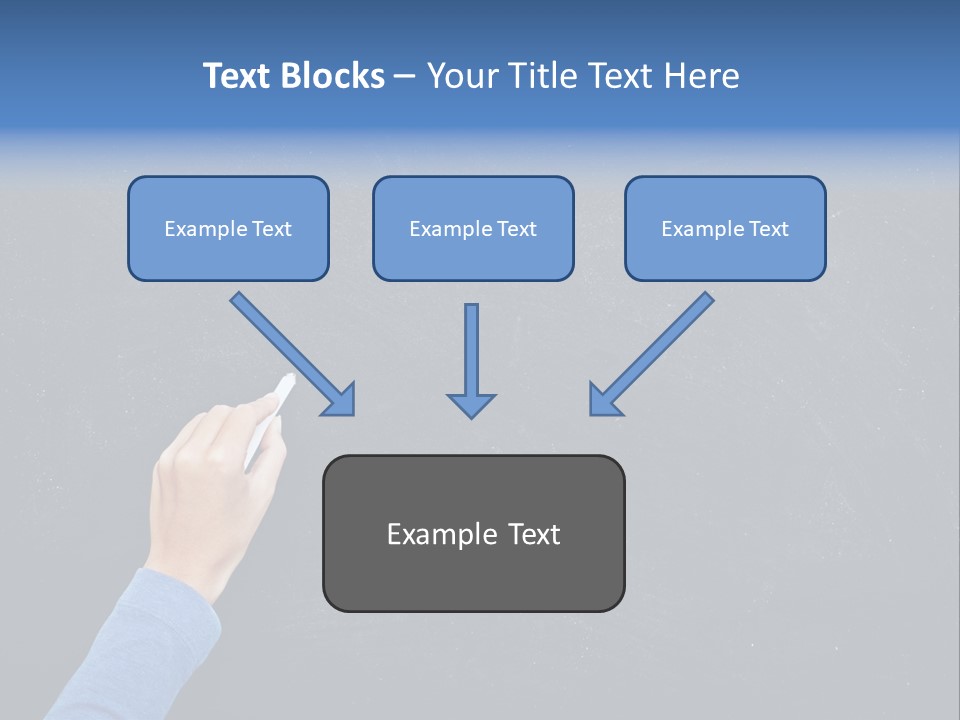 Handwriting Work Arm PowerPoint Template