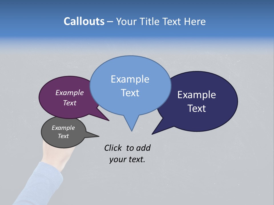 Handwriting Work Arm PowerPoint Template