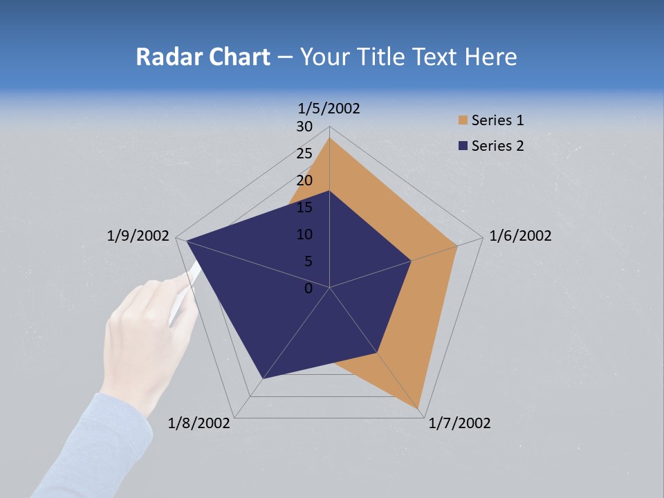 Handwriting Work Arm PowerPoint Template