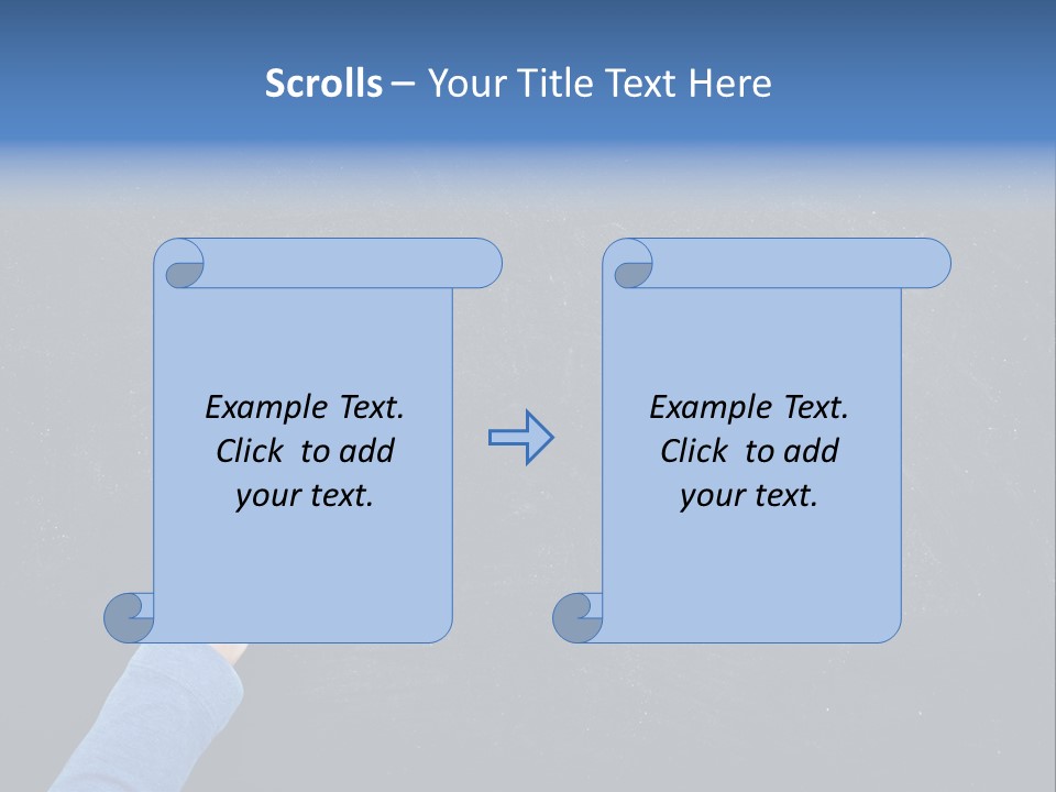 Handwriting Work Arm PowerPoint Template