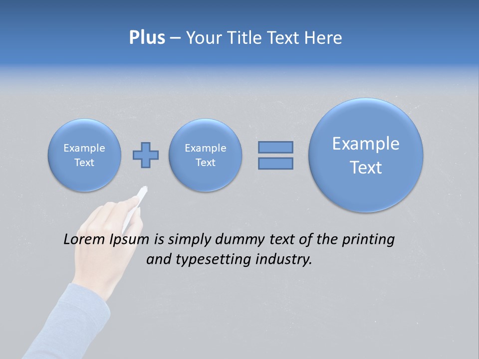 Handwriting Work Arm PowerPoint Template