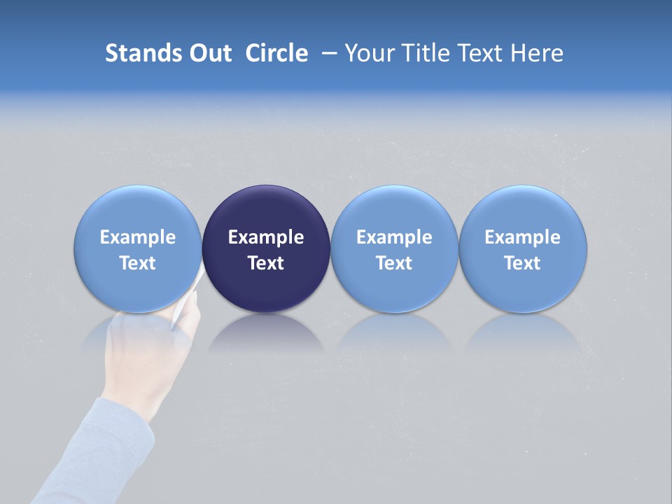 Handwriting Work Arm PowerPoint Template