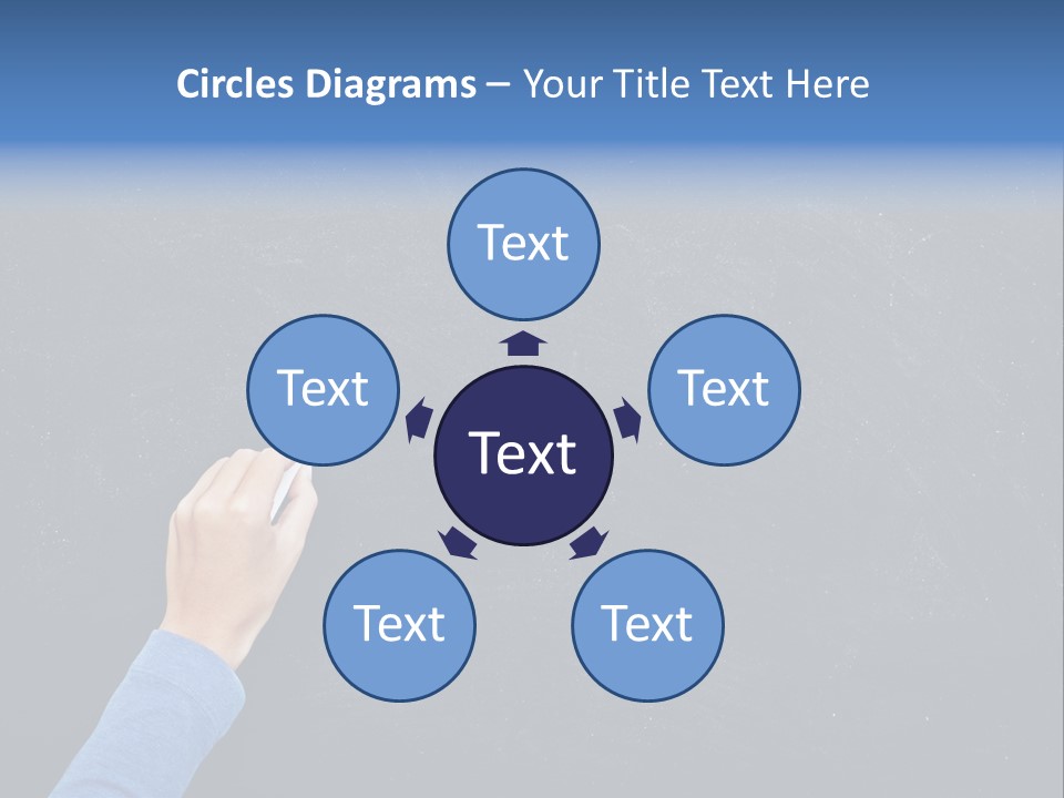 Handwriting Work Arm PowerPoint Template