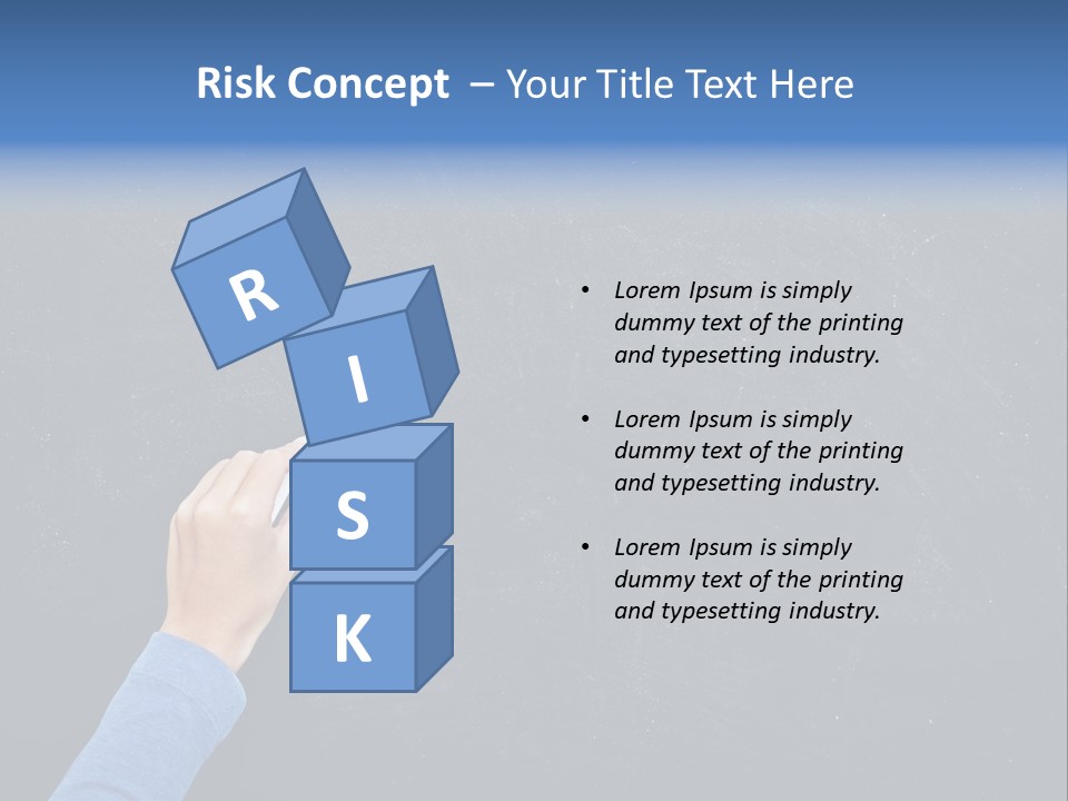 Handwriting Work Arm PowerPoint Template