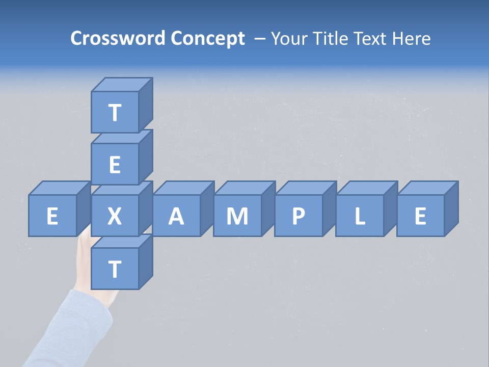 Handwriting Work Arm PowerPoint Template