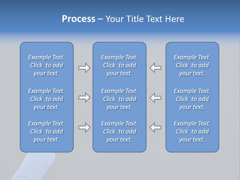Handwriting Work Arm PowerPoint Template