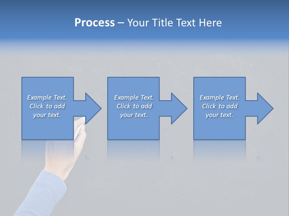 Handwriting Work Arm PowerPoint Template