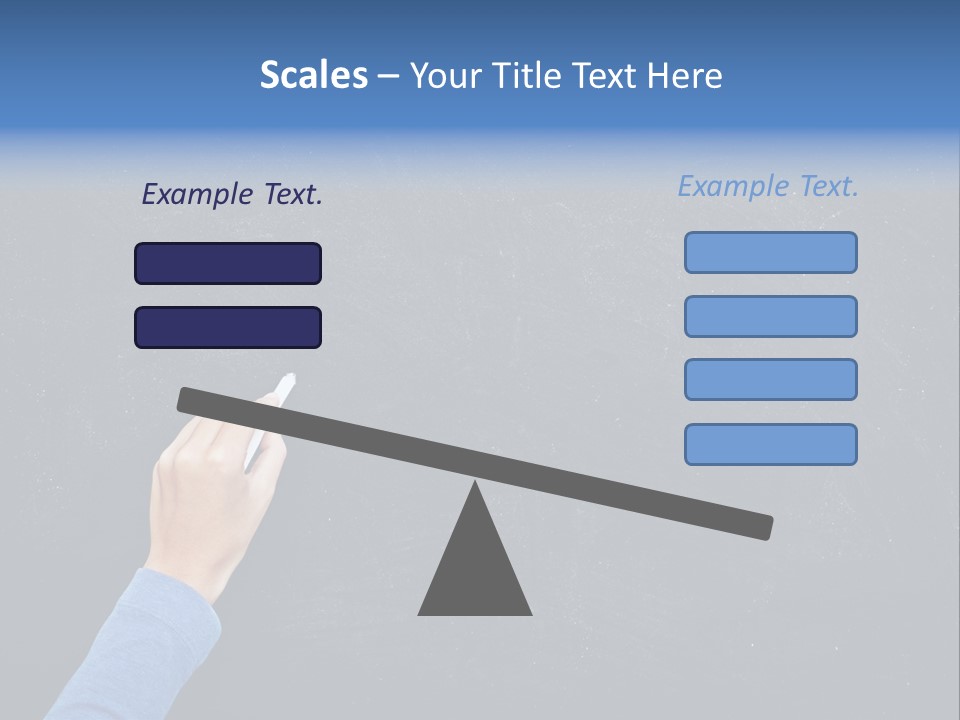 Handwriting Work Arm PowerPoint Template