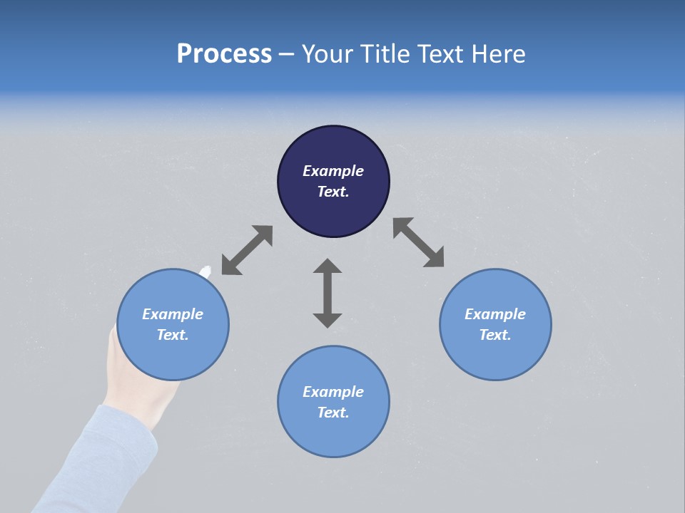 Handwriting Work Arm PowerPoint Template
