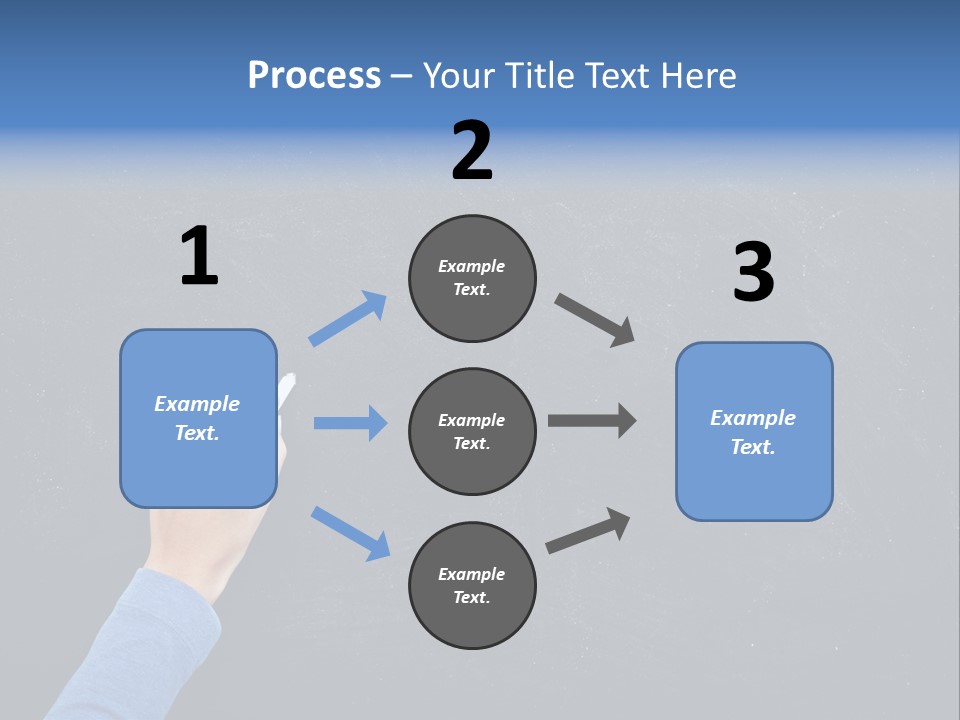 Handwriting Work Arm PowerPoint Template