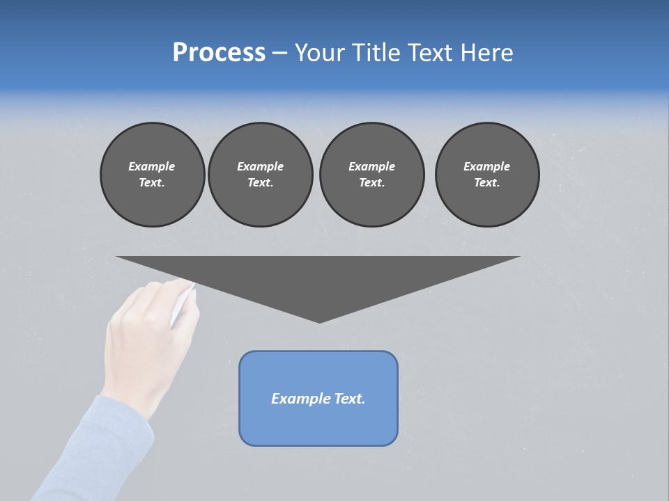 Handwriting Work Arm PowerPoint Template