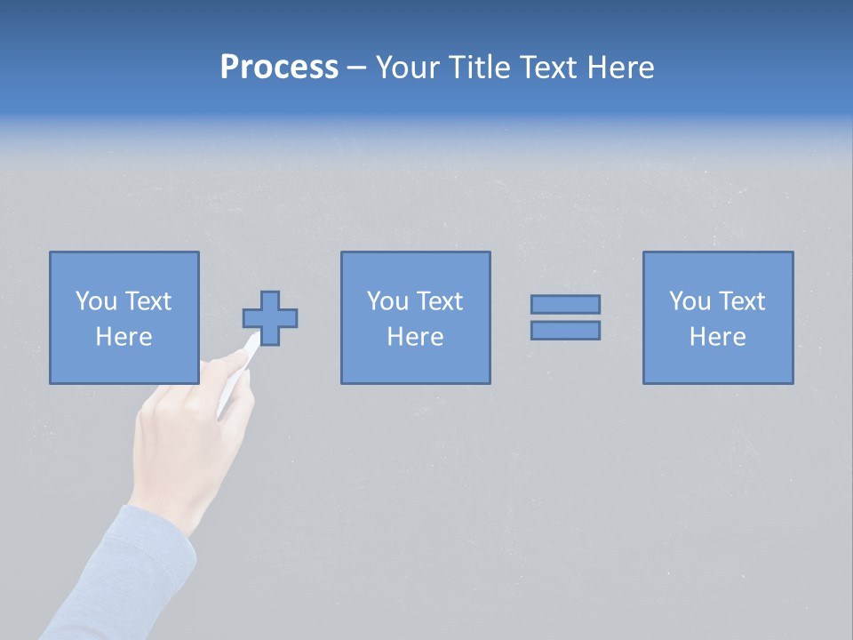 Handwriting Work Arm PowerPoint Template