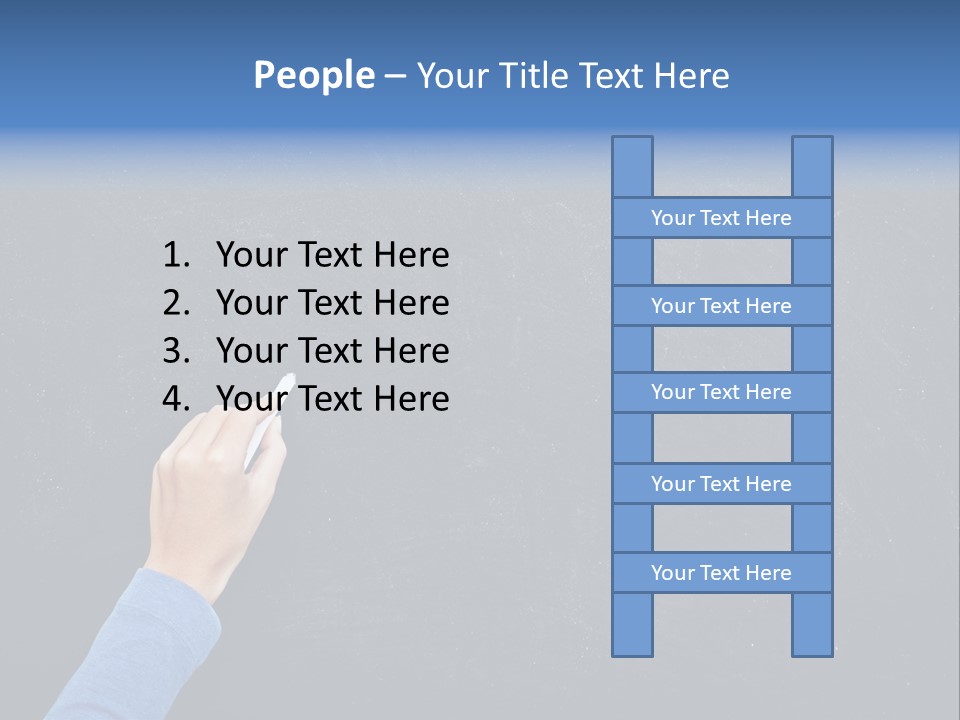 Handwriting Work Arm PowerPoint Template