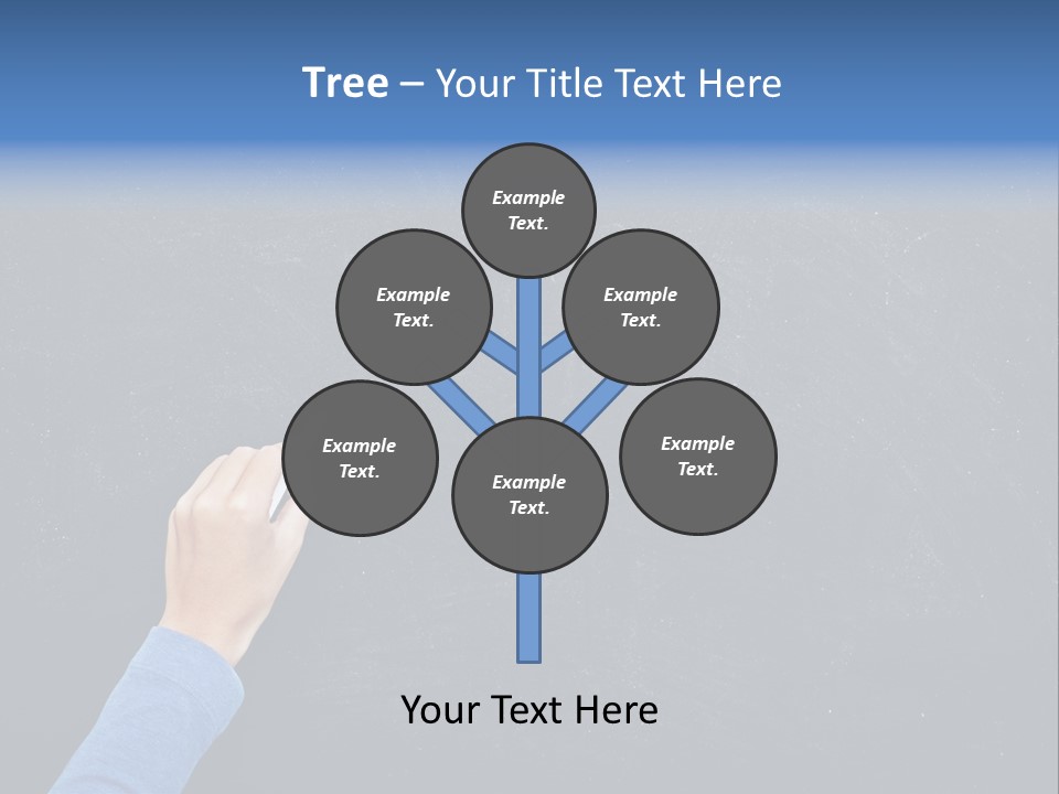 Handwriting Work Arm PowerPoint Template