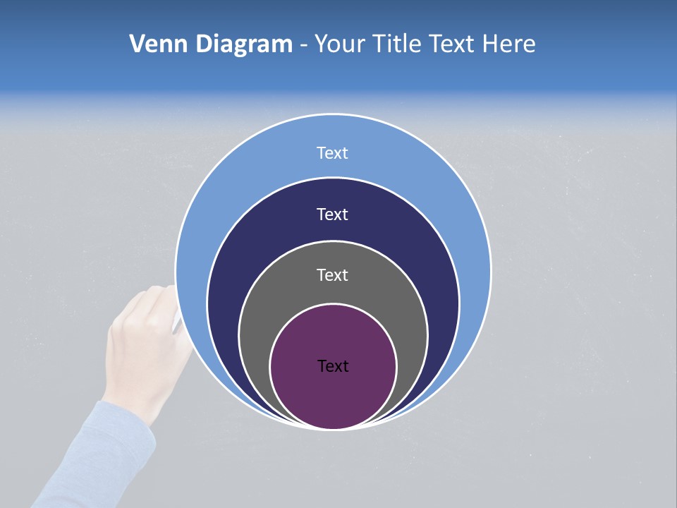 Handwriting Work Arm PowerPoint Template