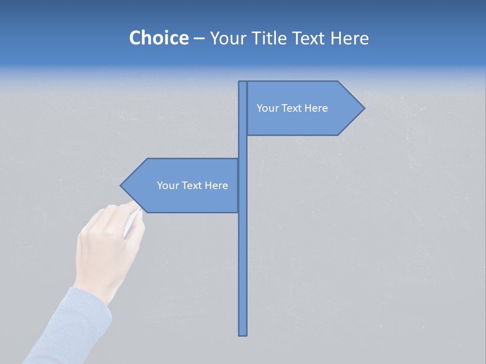 Handwriting Work Arm PowerPoint Template