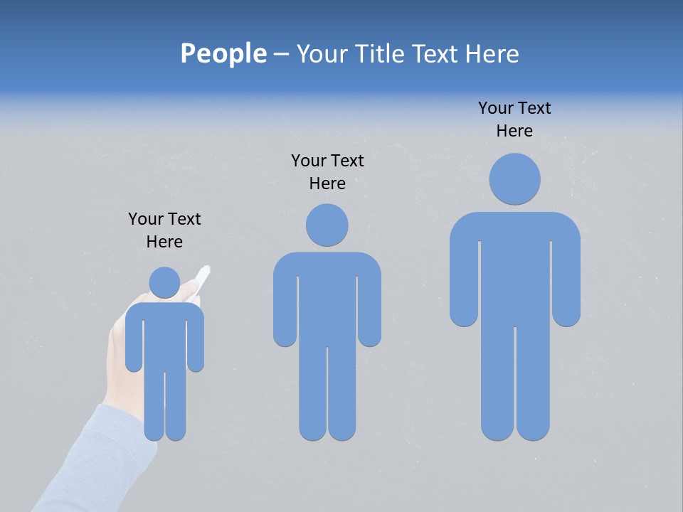 Handwriting Work Arm PowerPoint Template