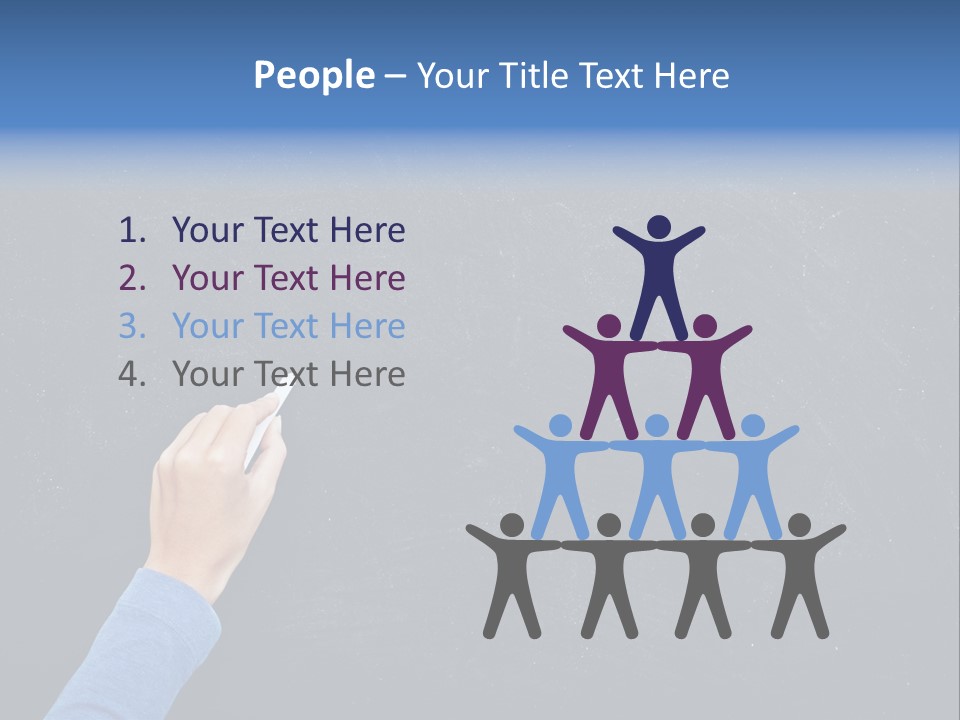 Handwriting Work Arm PowerPoint Template