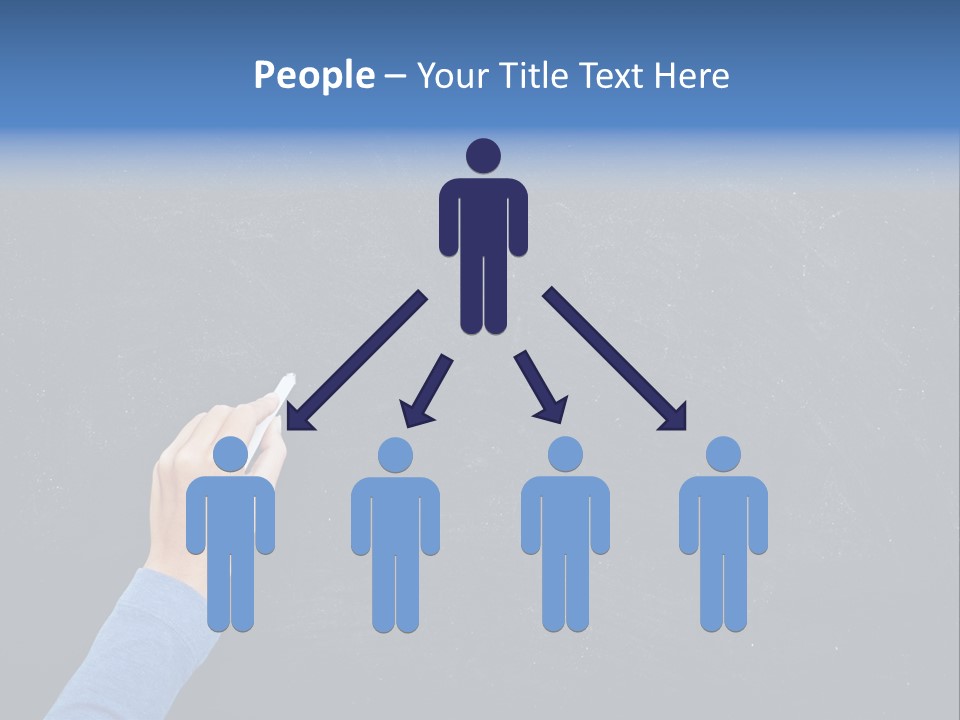 Handwriting Work Arm PowerPoint Template