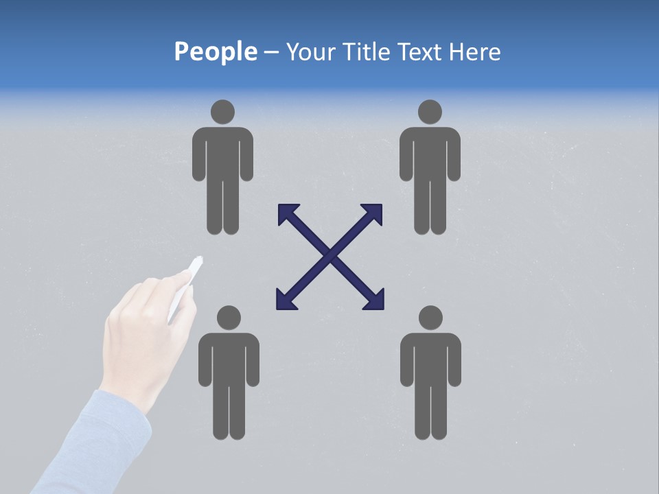 Handwriting Work Arm PowerPoint Template