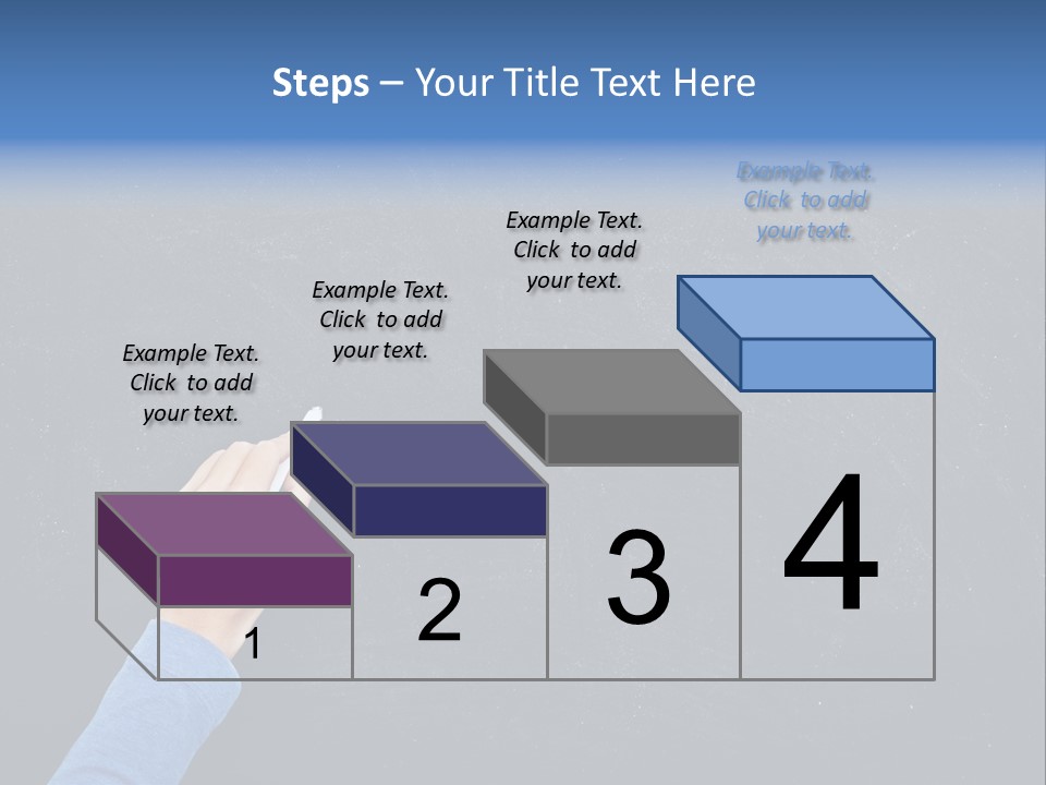 Handwriting Work Arm PowerPoint Template