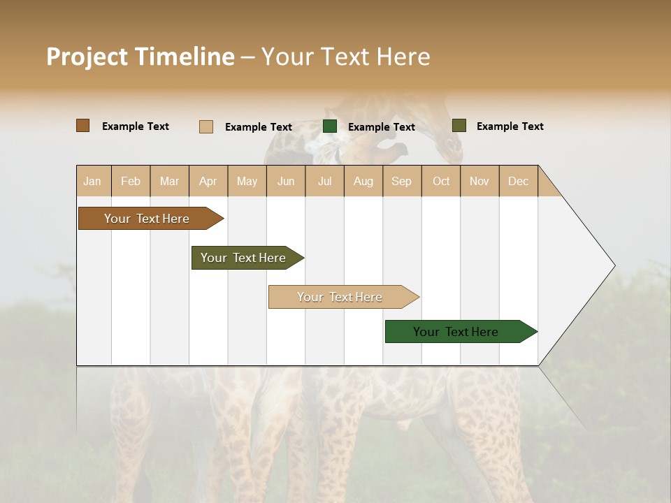 Cute Face Giraffa PowerPoint Template