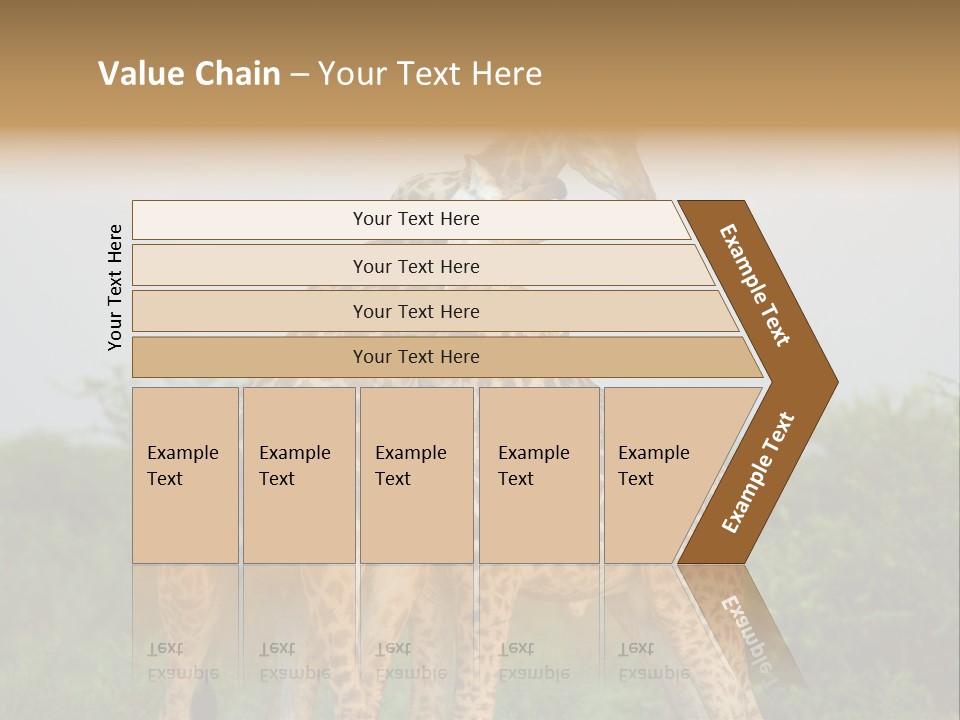 Cute Face Giraffa PowerPoint Template