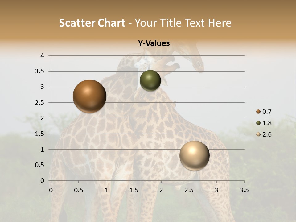 Cute Face Giraffa PowerPoint Template