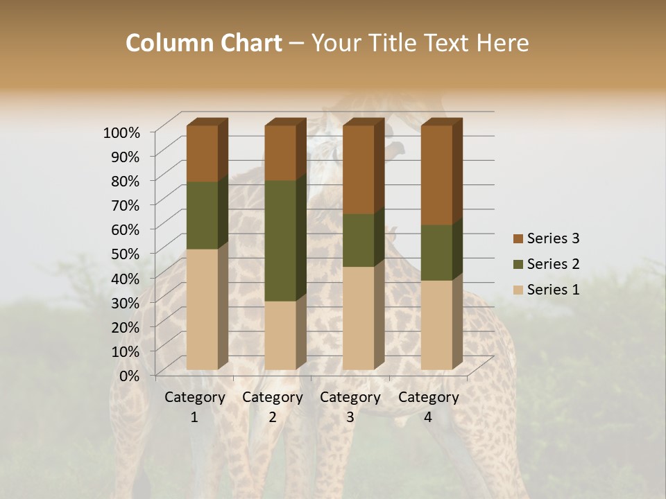 Cute Face Giraffa PowerPoint Template