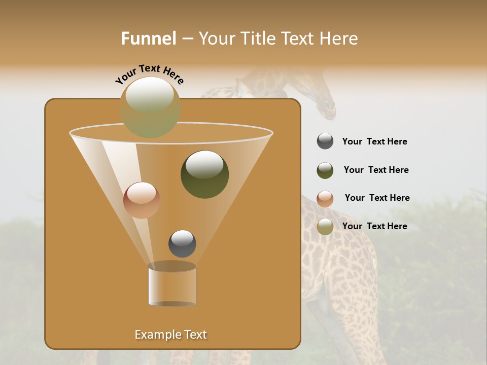 Cute Face Giraffa PowerPoint Template