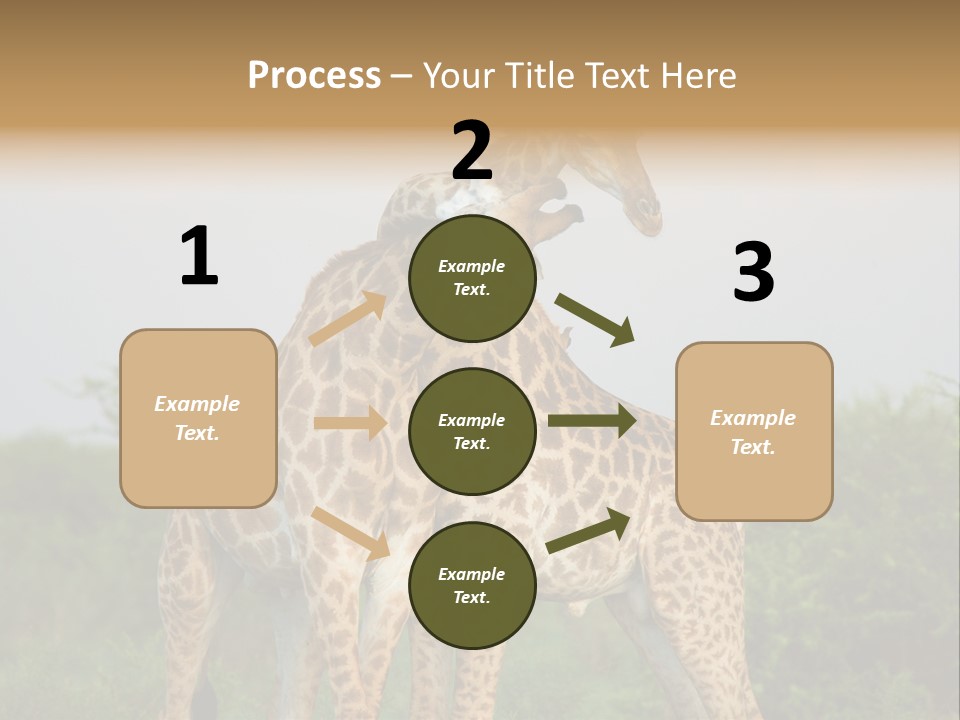 Cute Face Giraffa PowerPoint Template