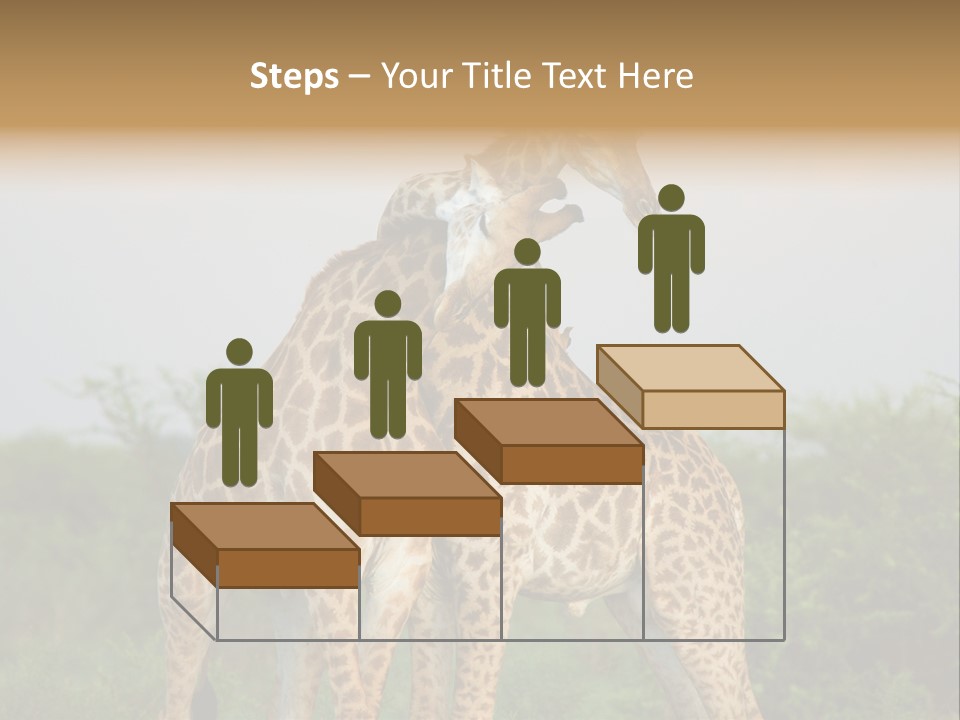 Cute Face Giraffa PowerPoint Template