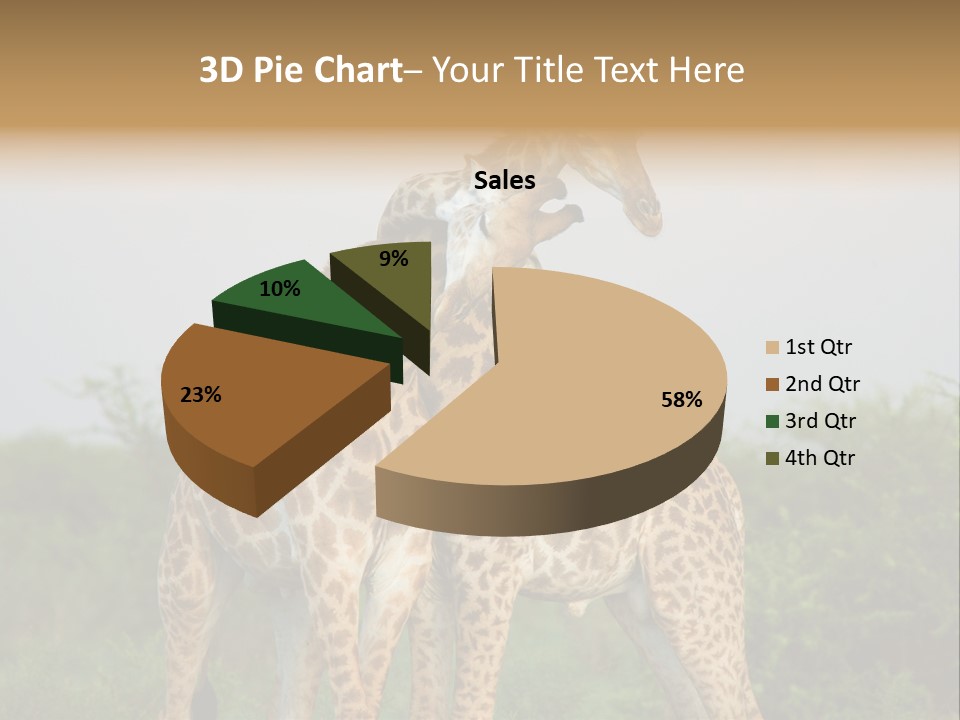 Cute Face Giraffa PowerPoint Template