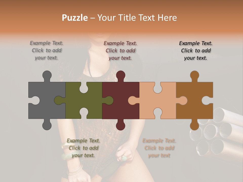 Women Glamor Air PowerPoint Template