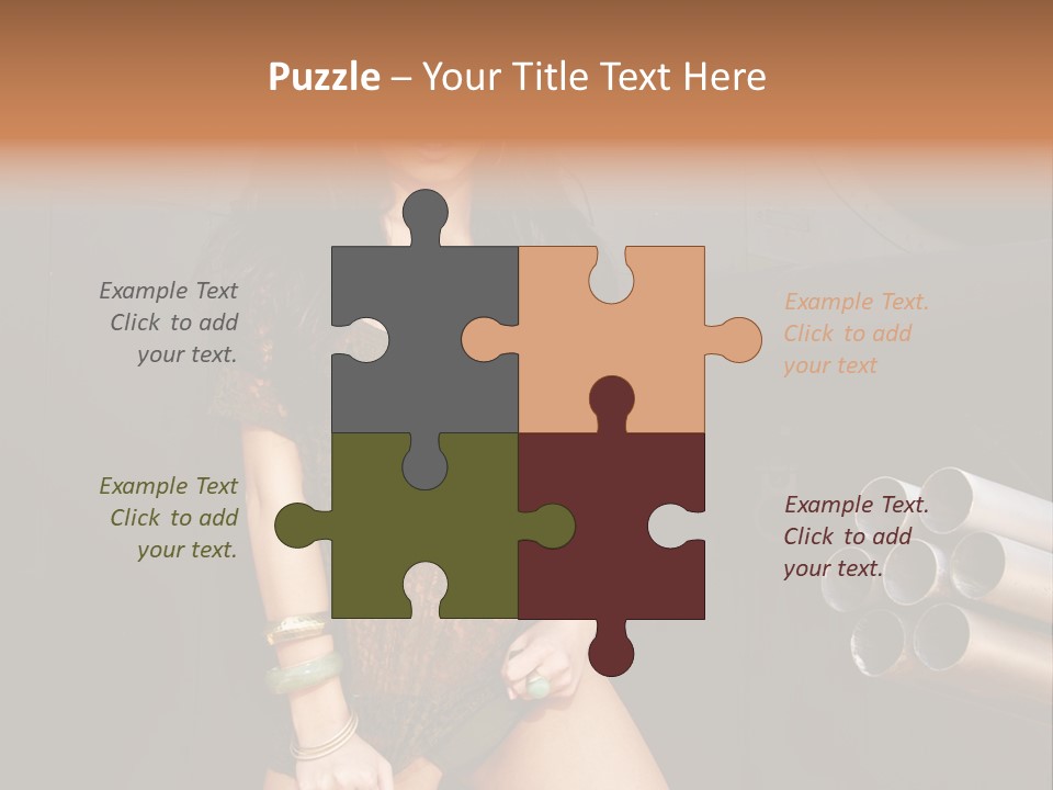 Women Glamor Air PowerPoint Template