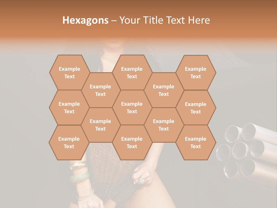 Women Glamor Air PowerPoint Template